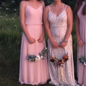 Blush Birdy Grey bridesmaid dress